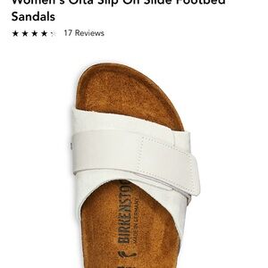 Birkenstock sandals. They are in excellent condition. Size is 10-10.5.